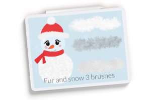 Fur and snow brushes