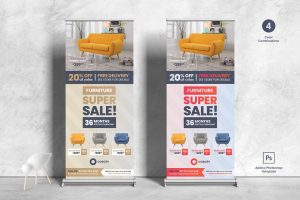 Furniture Roll-Up Banner Template