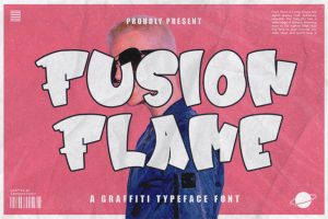 Fusion Flame – Graffiti Display Font