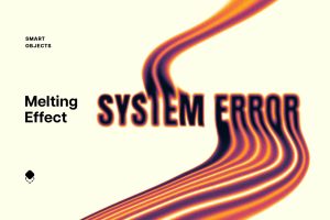 Futuristic Melting Text Effect