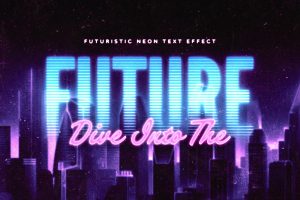 Futuristic Neon Text Effect