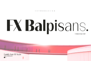 FX Balpisans – Modern Sans Serif Family