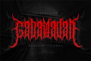 Gabamadah – Metal Font
