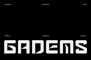Gadems – Futuristic Font