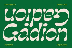 Gadion – Psychedelic Typeface
