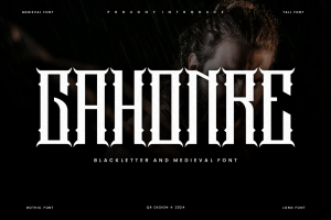 Gahonre – Medieval & Gothic Display Font