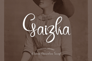 Gaizka | Decorative Script font