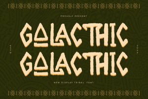 Galacthic New Display Tribal Font