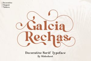 Galcia Rechas – Decorative Serif Font