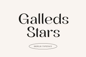 Galleds Stars Display Fonts