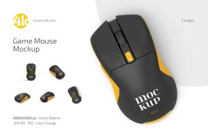 Game Mouse Mockup Set