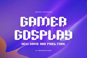 Gamer Gosplay – Pixel Font