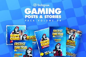 Gaming Instagram Posts and Stories Pack 04