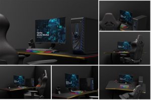 Gaming Monitor Mockup