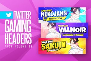 Gaming Twitter Headers Pack 06