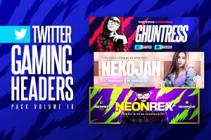 Gaming Twitter Headers Pack 18