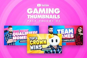 Gaming Youtube Thumbnails Pack 05