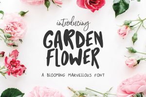 Garden Flower Font