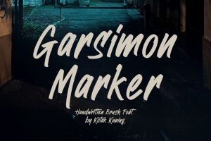 Garsimon Marker – Brush Font