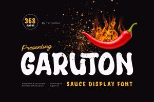 Garuton – Sauce Display Font