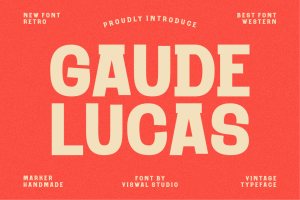 Gaude Lucas – Handmade Marker Font