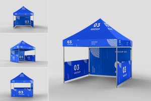 Gazebo Tent Both Mockup