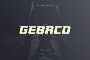 Gebaco – Sport Font
