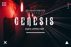 GENESIS – Black Letter Font