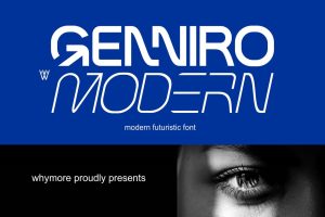 Genniro | Futuristic Font