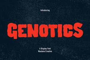 Genotics Handwritten Display Font