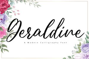 Geraldine – Wedding Font
