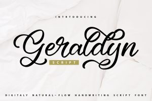 Geraldyn | Digital Handwriting Script