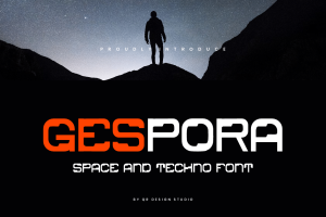 Gespora – Space & Tech Font
