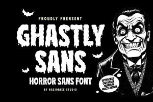 Ghastly Sans – Horror Sans Display Font