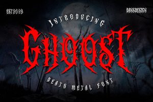 GHOOST Horror Metal Font