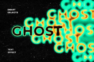Ghost Duplication Melting Text Effect