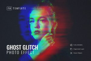 Ghost Glitch Photo Effect