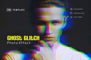 Ghost Glitch Photo Effect