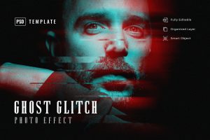 Ghost Glitch Photo Effect