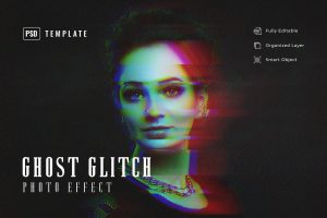 Ghost Glitch Photo Effect
