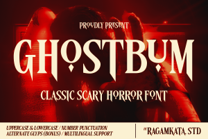 Ghostbum – Scary Horror Font
