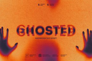 Ghosted Distortion Text Effect