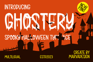 Ghostery – Modern Halloween Font