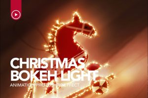Gif Animated Christmas Bokeh Photoshop Action
