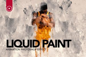 Gif Animated Liquid Paint Photoshop Action