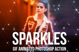 Gif Animated Sparkles Photoshop Action