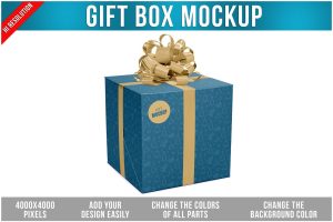 Gift Box Mockup