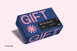 Gift Box Mockup