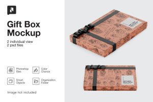 Gift Box Mockup