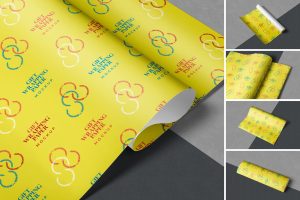 Gift Wrapping Paper Mockup